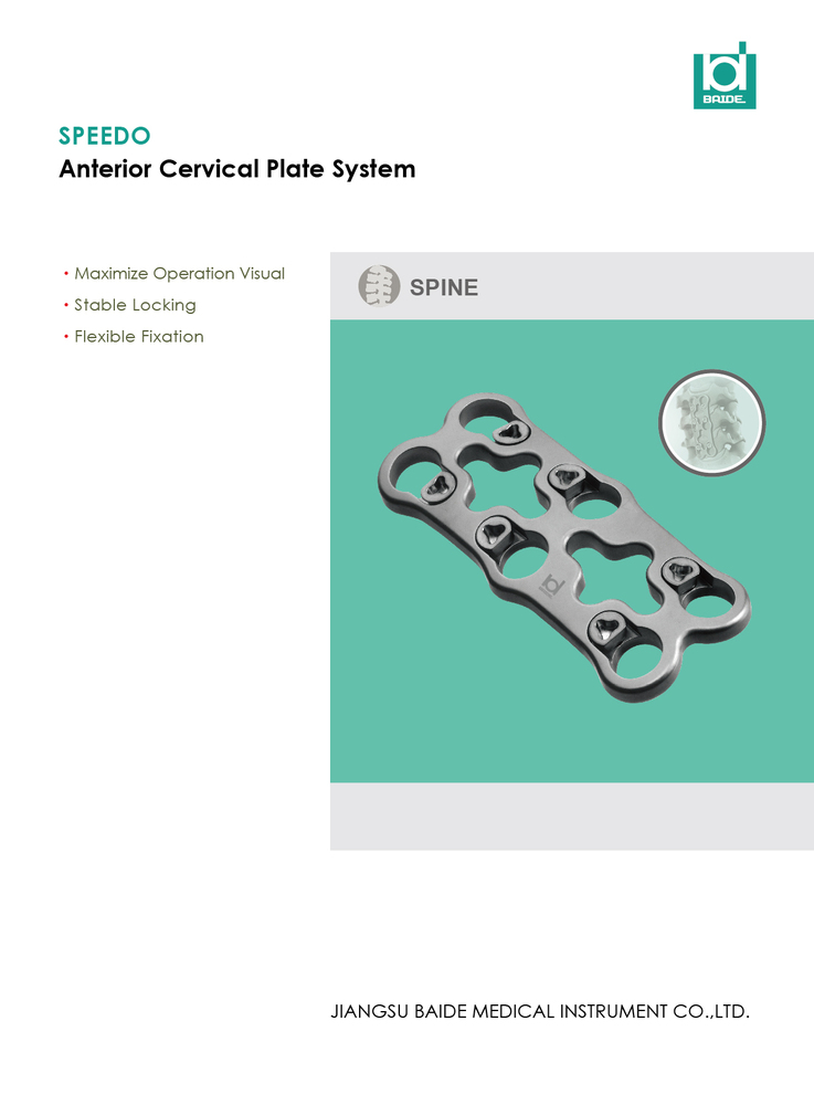 SPEEDO Anterior Cervical Plate System